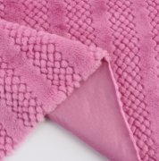 竖条玉米粒兔毛绒布面料沙发垫抱枕家纺玩具箱包鞋帽布料