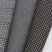 经典针织复古提花千鸟格子弹力面料 男女装手套帽子包包鞋子