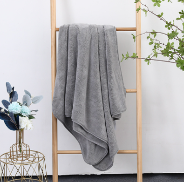 珊瑚绒加厚浴巾成人铺床养生馆家用洗澡大毛巾专用盖毯吸水毛巾